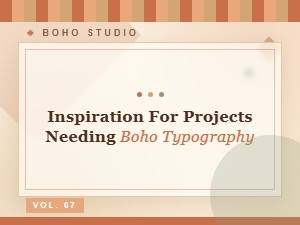 Bohemian Typography for Commercial Projects