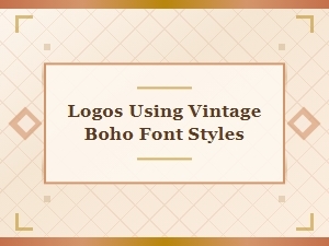 Licensing Vintage Boho Fonts for Commercial Logo Design